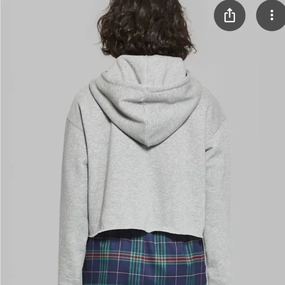 Wild Fable Gray Hoodie Cropped Women’s M - Picture 2 of 7